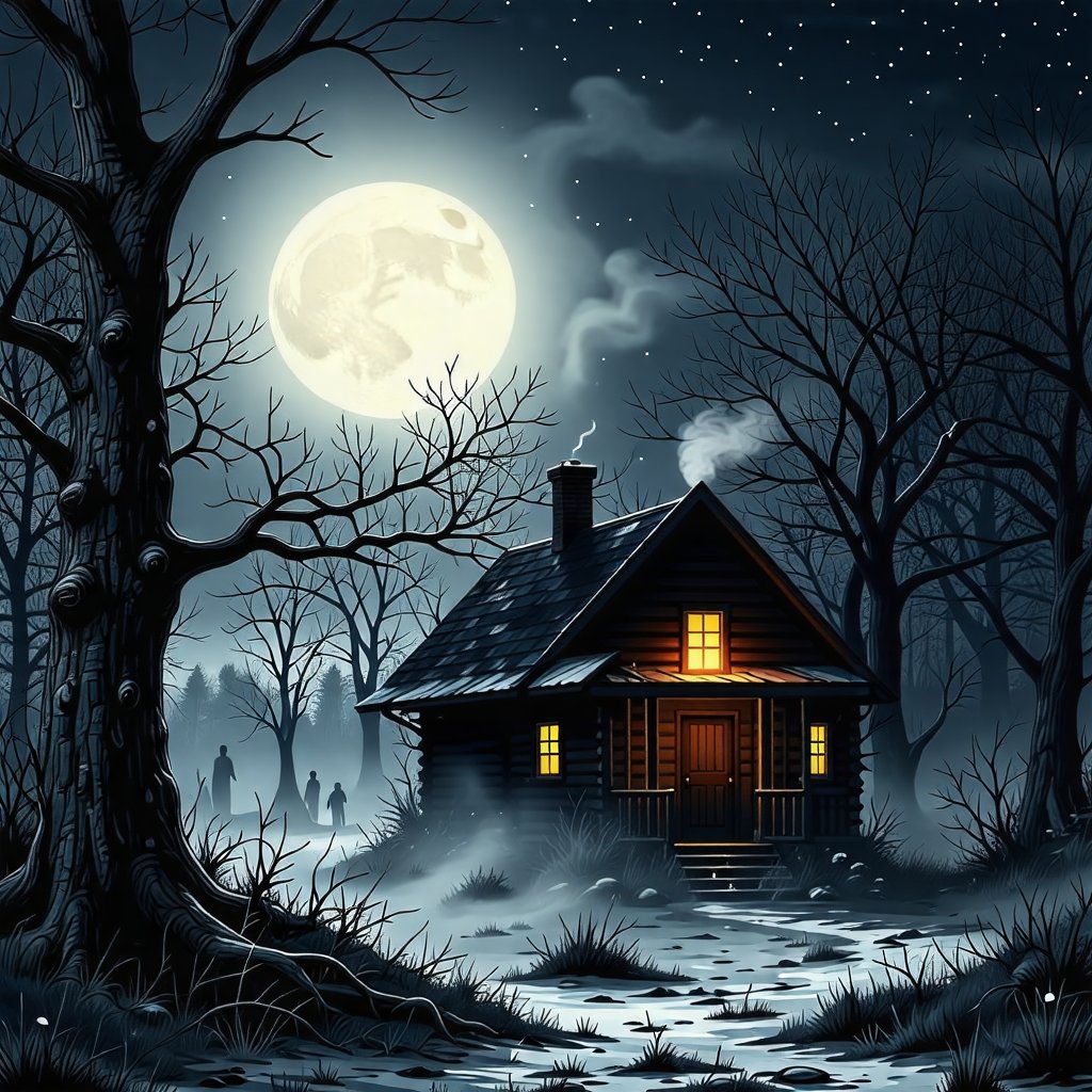 AIMakerProBest's tweet photo. 🧹🔮 Step into the eerie magic of a chilling Witch's Hut in the middle of a dark, misty forest! 🔮🧹

What’s the creepiest thing you’ve ever experienced in a haunted place? 👻

Try AI Maker Pro!
#aimakerpro
#interiordesign
#AIArt
#DigitalArt
https://t.co/8exBPtsEi1 https://t.co/5POlkc8Pig