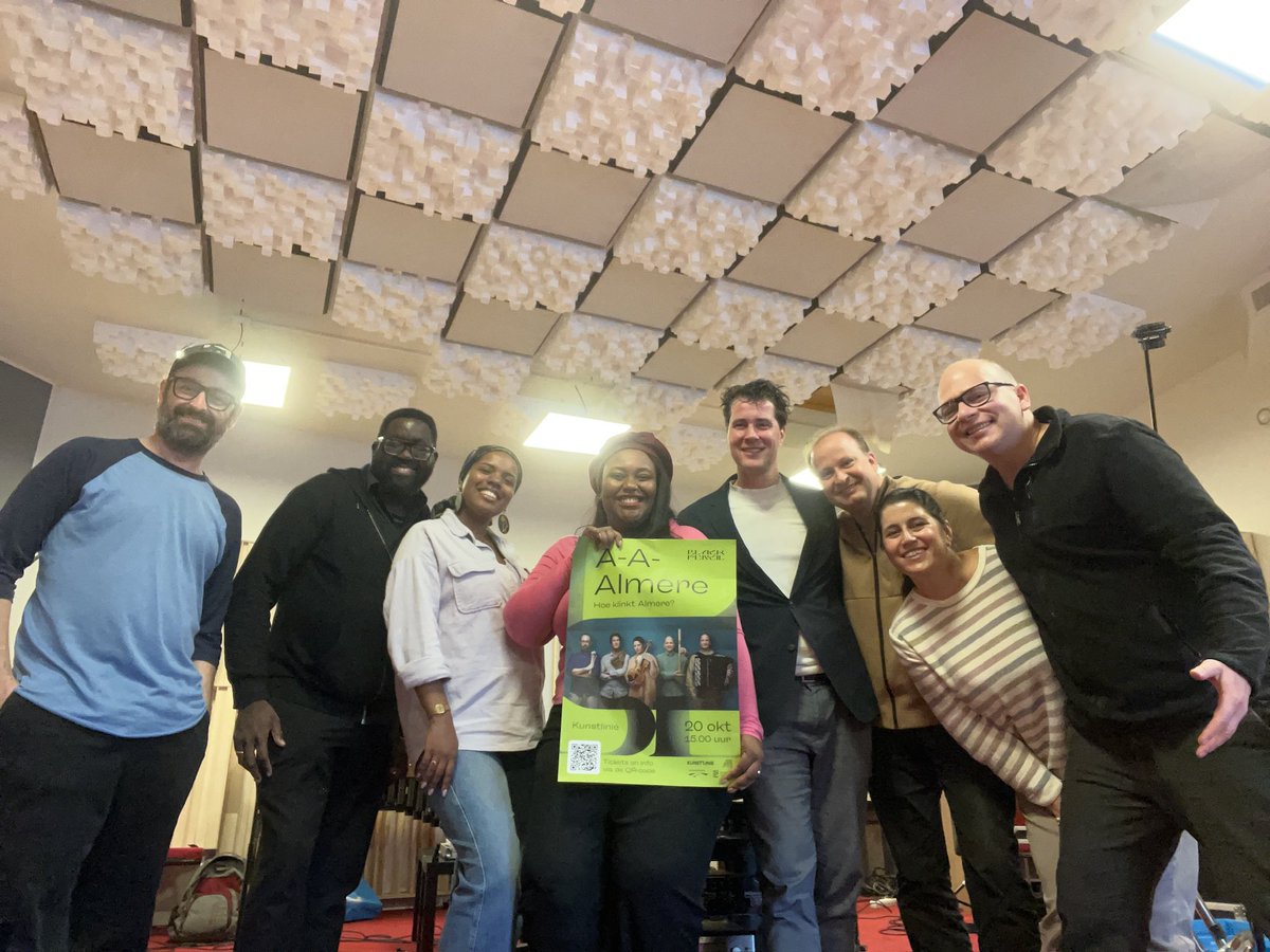 A-A-ALMERE in <a href="/kunstlinie/">Kunstlinie</a> | 20 okt, 15.00 u We hebben twee fantastische dagen gehad met alle voorbereiden voor dit bijzondere concert. It’s gonna be🔥Bedankt <a href="/SoleilEijken/">Soleil Eijken</a> &amp; the Soulkeys, Ali Ben Horsting en Stefano de Smaele. Tickets: kunstlinie.nl/programma/blac…