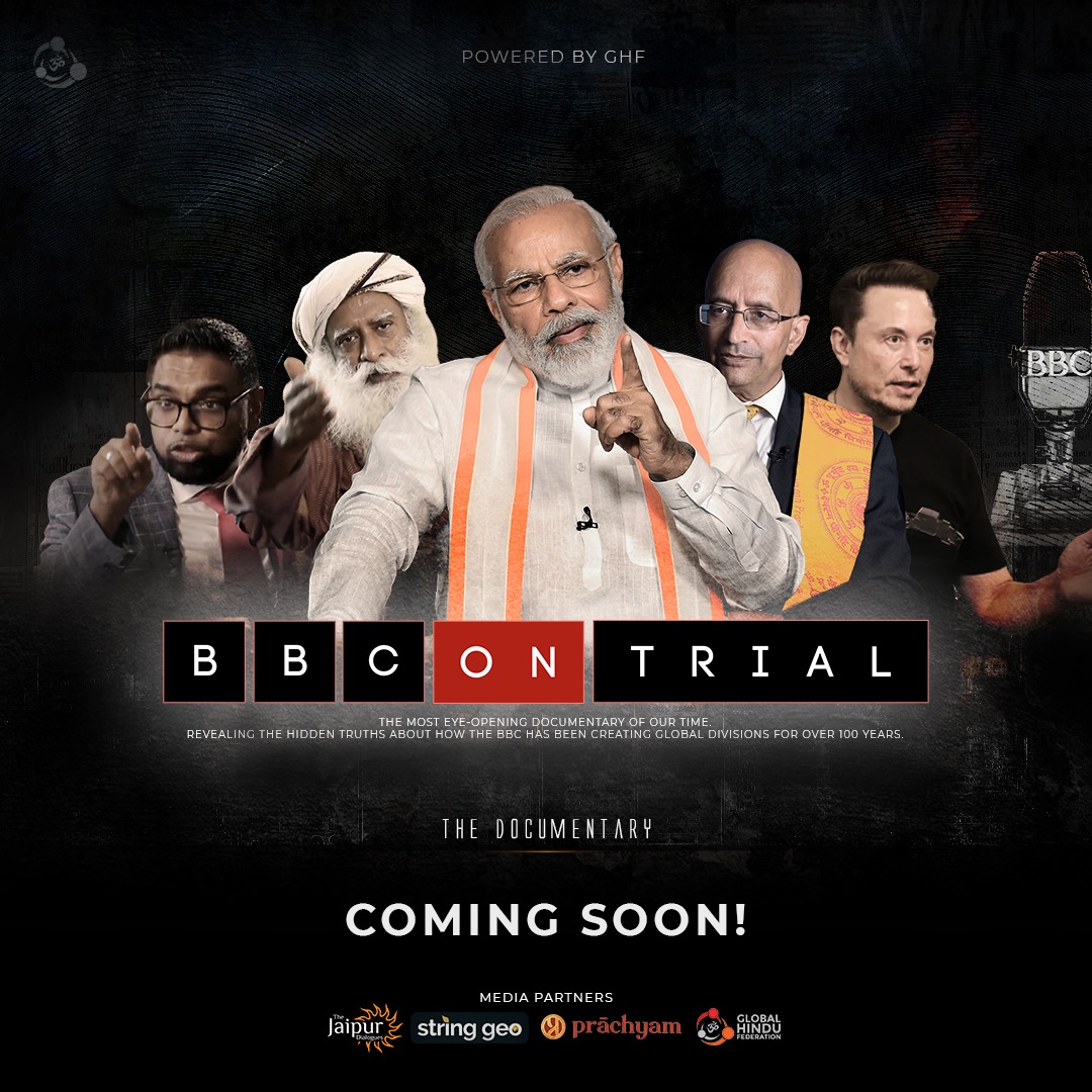 thebritishhindu's tweet image. BREAKING NEWS 🚨🚨
The most eye-opening documentary of our time. Revealing the hidden truths about how the BBC has been creating global divisions for over 100 years.
Coming soon ! Vijay Dashmi Greetings.
#BBConTrialTheDocumentary
#StopFundingBBC
#BBCMukthBharat