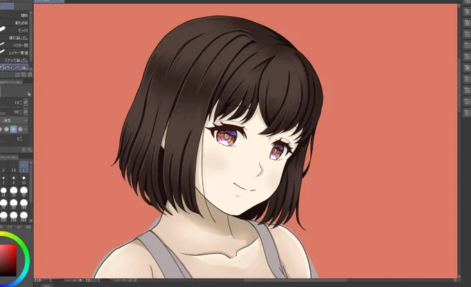 WIP。過去絵をリメイクと言うか描き直しております。#イラスト #みんなで楽しむtwitter展覧会 