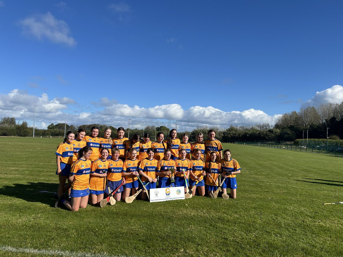 BannerGAAEnnis's tweet photo. 🟡🔵🏆🏆🏆congratulations to our wonderful adult Camogie girls - Junior C championship winners 2024 on a final score of 
Banner 1-09
Wolfe Tones na Sionna GAA Club 0-09🟡🔵 first adult Camogie Championship ever won in the Banner. Hon the Banner 🟡🔵🏆🏆💪 https://t.co/QbrrwWeMzk