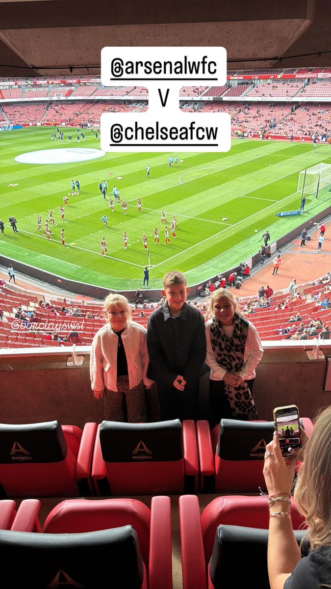 A little family trip to the football. Thank you <a href="/ArsenalWFC/">Arsenal Women</a> for your hospitality