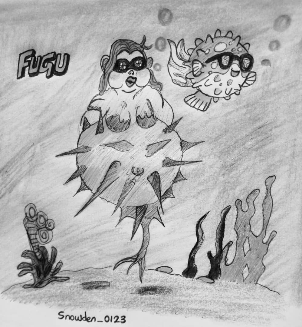 Snowden_0123's tweet photo. Took my pencil into work and make this art for @FuguOnPuffer
Hope it catch their eye ๐ก๐ฅ, showing my love and support.
LFUGU ๐ก๐ฅฐ https://t.co/0YWjIagr4T