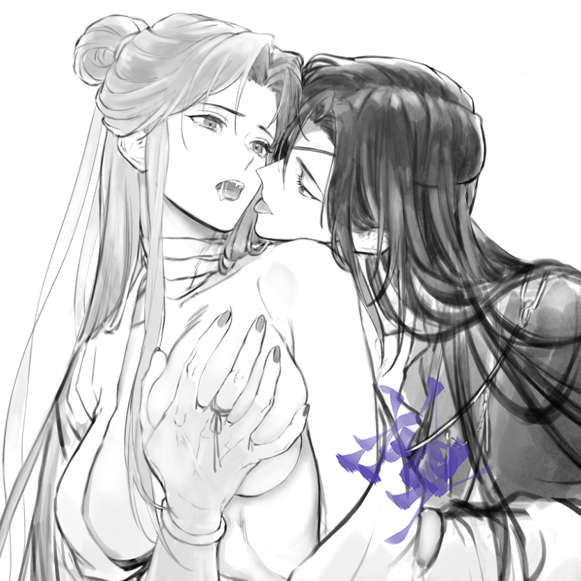 _sronsr_'s tweet photo. 【女体化(TS)注意】殿下♀の胸を揉みしだく城主(軽く背後注意) https://t.co/QtAgFLk4vU