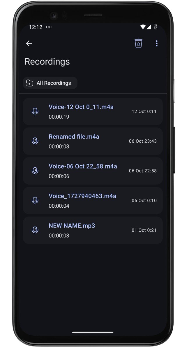 tuuhin_'s tweet image. Recorder App
An android audio recorder app, designed to simplify the process of capturing and managing recordings. 
Here are some screen shots.
#Androiddevelopment #Androidcommunity #development #Android #Kotlin #development #developers 
Follow this thread for demo videos