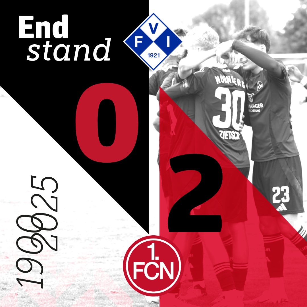 fcn_nachwuchs's tweet photo. 2️⃣ Spiele - 2️⃣ Siege!😍

Die #FCNU23 bezwingt den FV Illertissen durch Tore von #Fuchs und #Zietsch mit 2:0.

Auch die #FCNU17 war siegreich und sicherte sich durch den 4:2-Erfolg über Darmstadt 3️⃣ Punkte.

#fcn | #fcnnlz | #jungundhungrig https://t.co/cGnPQQpbyS