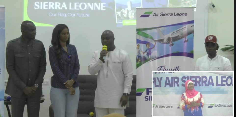 Air Sierra Leone, a new private airline carrier that is scheduled to commence operations on December 2nd, 2024, with a direct six hours from the Freetown International Airport, Lungi, to Gatwick Airport, London, was unveiled today in Freetown by the Minister of Transport and