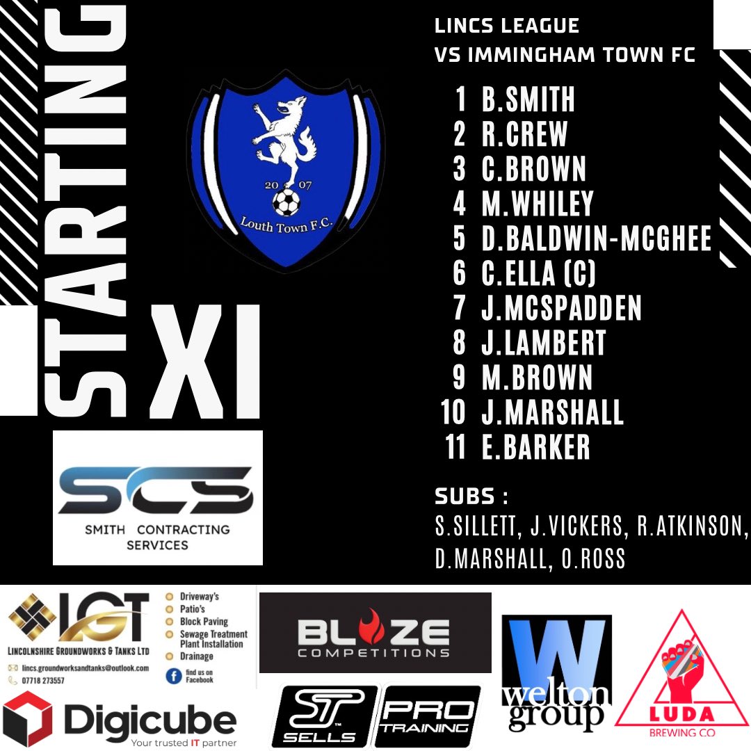 LouthTownFCRes's tweet photo. Starting lineup Vs @ImmTownfc https://t.co/6K1qs8YlP0
