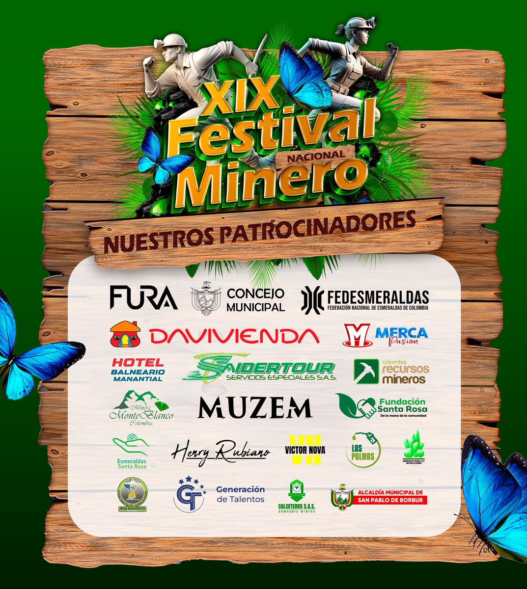 fundsrosa's tweet photo. @EsmeraldasSanta y la Fundación Santa Rosa a través del programa Cuna Educativa y Cultural, apoyan este importante festival que resalta lo mejor de nuestra cultura y tradiciones.

Los invitamos a vivir el XIX Festival Nacional del Minero en San Pablo de Borbur. https://t.co/4PovV0Reh2