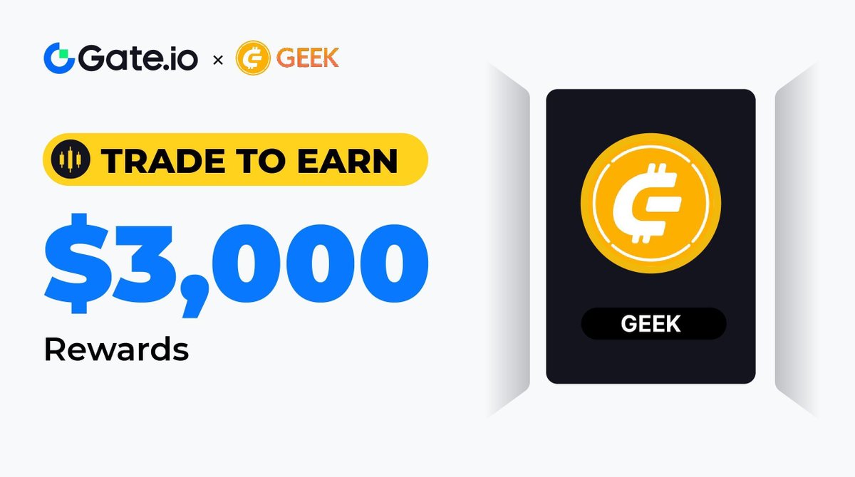 🎉 Gate.io $GEEK Trade to Earn is ON! Grab Your Share of $3,000 in Rewards!

Join in the Excitement: gate.io/questionnaire/…

Simple Steps to Share $300 Giveaway, $10 for each
✅ Follow @gate_io, <a href="/Gateio_Startup/">Gate.io Startup is now Gate Launch</a> &amp; <a href="/lastmemoriesen/">De:Lithe Last Memories</a>
✅ RT &amp; Like  

#Gateio #GEEK