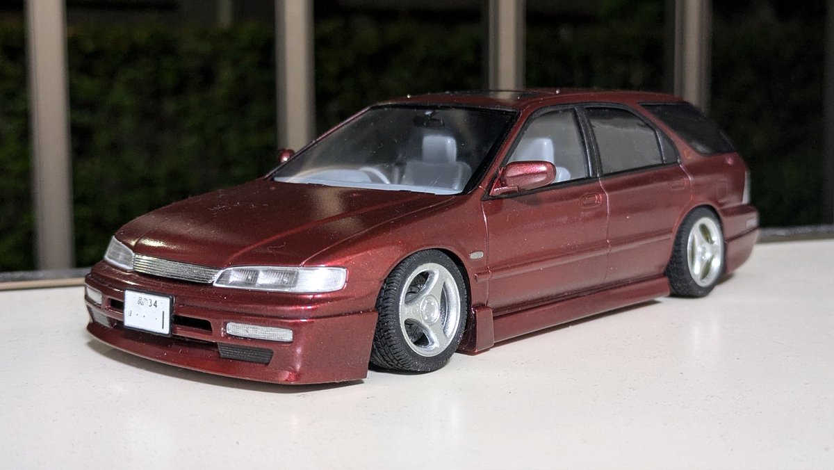 rb20_0122's tweet image. アコードワゴン 2.2VTL (CE1) 完成

このよくある仕様がめちゃくちゃエロくていい

 #アオシマ  #ce1