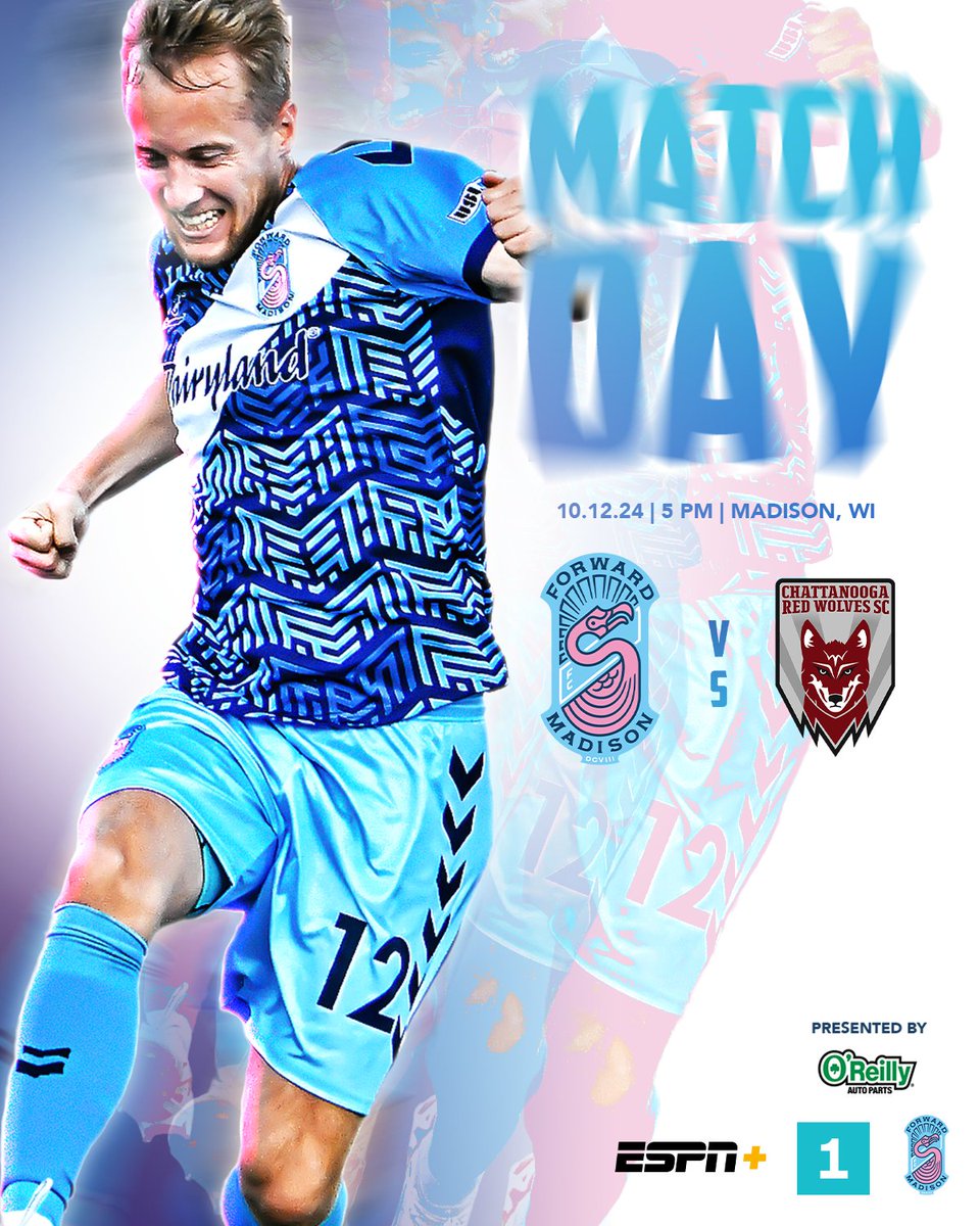 ForwardMSNFC's tweet photo. You already know. It's Match Day. 💪
🆚: Chattanooga Red Wolves SC
🕔: 5pm CT
🏟️: Breese Stevens Field
📺: ESPN+
🎟️: https://t.co/jS7ybW3iF6
#MADvCHA #FMFC #MingosInSix #IndigenousPeoplesNight https://t.co/LZtUyQJU1g