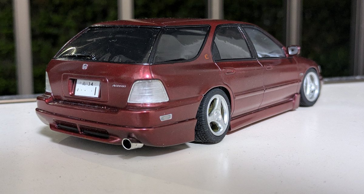 rb20_0122's tweet image. アコードワゴン 2.2VTL (CE1) 完成

このよくある仕様がめちゃくちゃエロくていい

 #アオシマ  #ce1