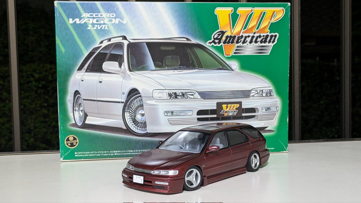 rb20_0122's tweet image. アコードワゴン 2.2VTL (CE1) 完成

このよくある仕様がめちゃくちゃエロくていい

 #アオシマ  #ce1