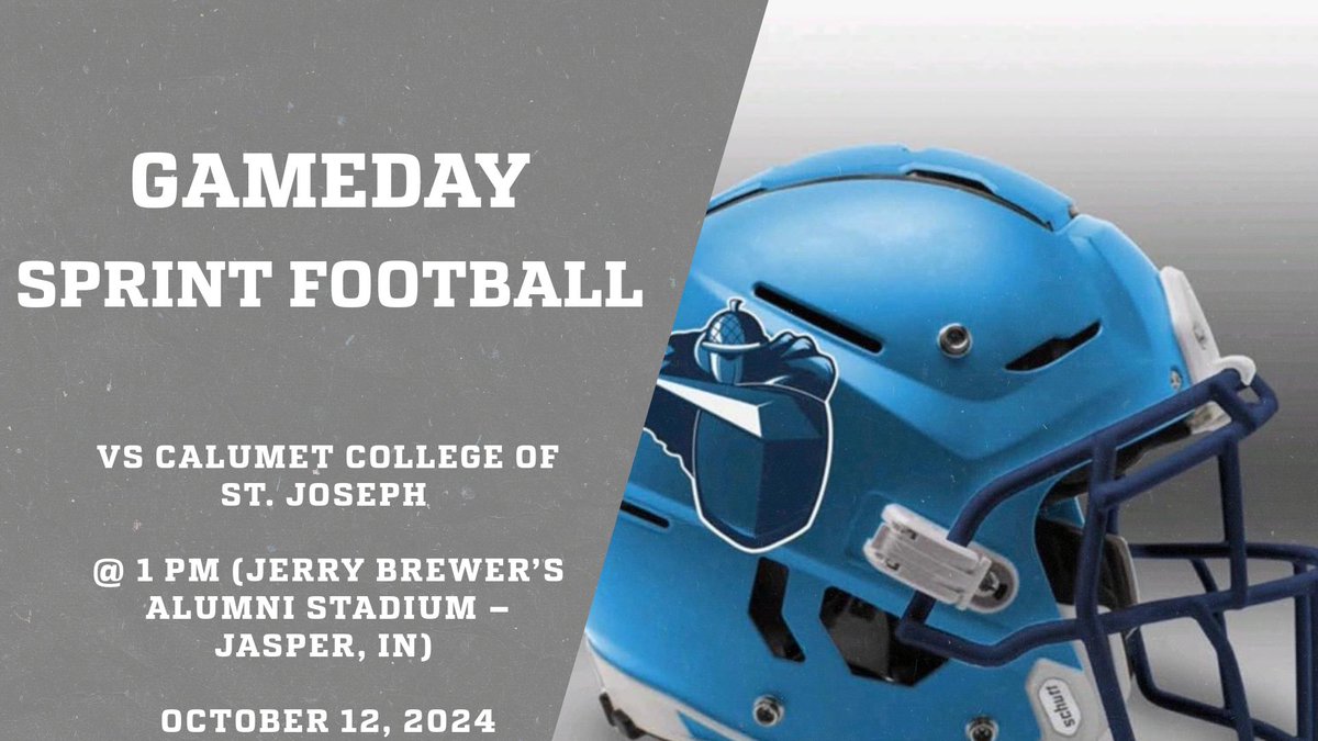 Sprint Football Home Game Today at Jasper, IN