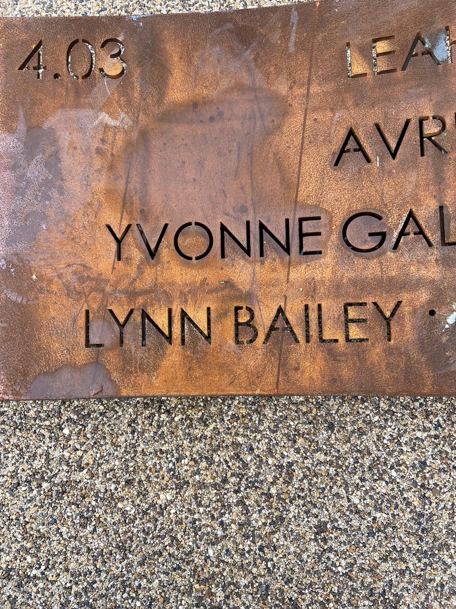 So lovely to meet Christine &amp; Pat at the Ribbon Sculpture Event.  So proud to have my name with all the amazing inspirational woman of Leeds. 😃 xx