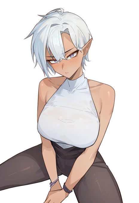 It has been a while since I've drawn her. She's a little upset...