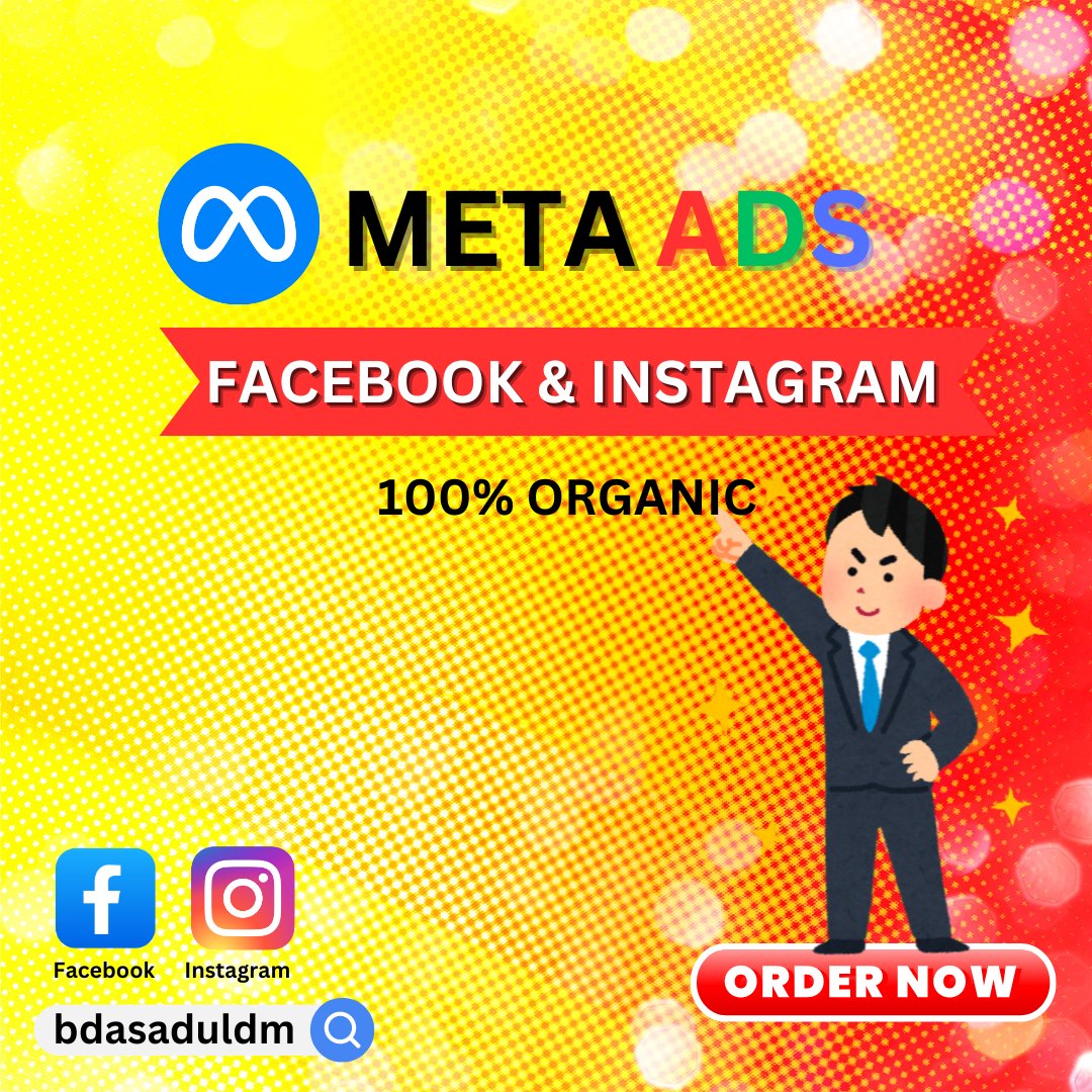 bdasaduldm's tweet photo. Boost Your Sales with Meta Ads! 🚀

Do you want your business to reach the right audience and increase sales quickly? Meta Ads is the secret weapon that allows you to run ads across both Facebook and Instagram simultaneously—one platform, two massive audiences!

#bdasaduldm https://t.co/AiYrtC6JyJ