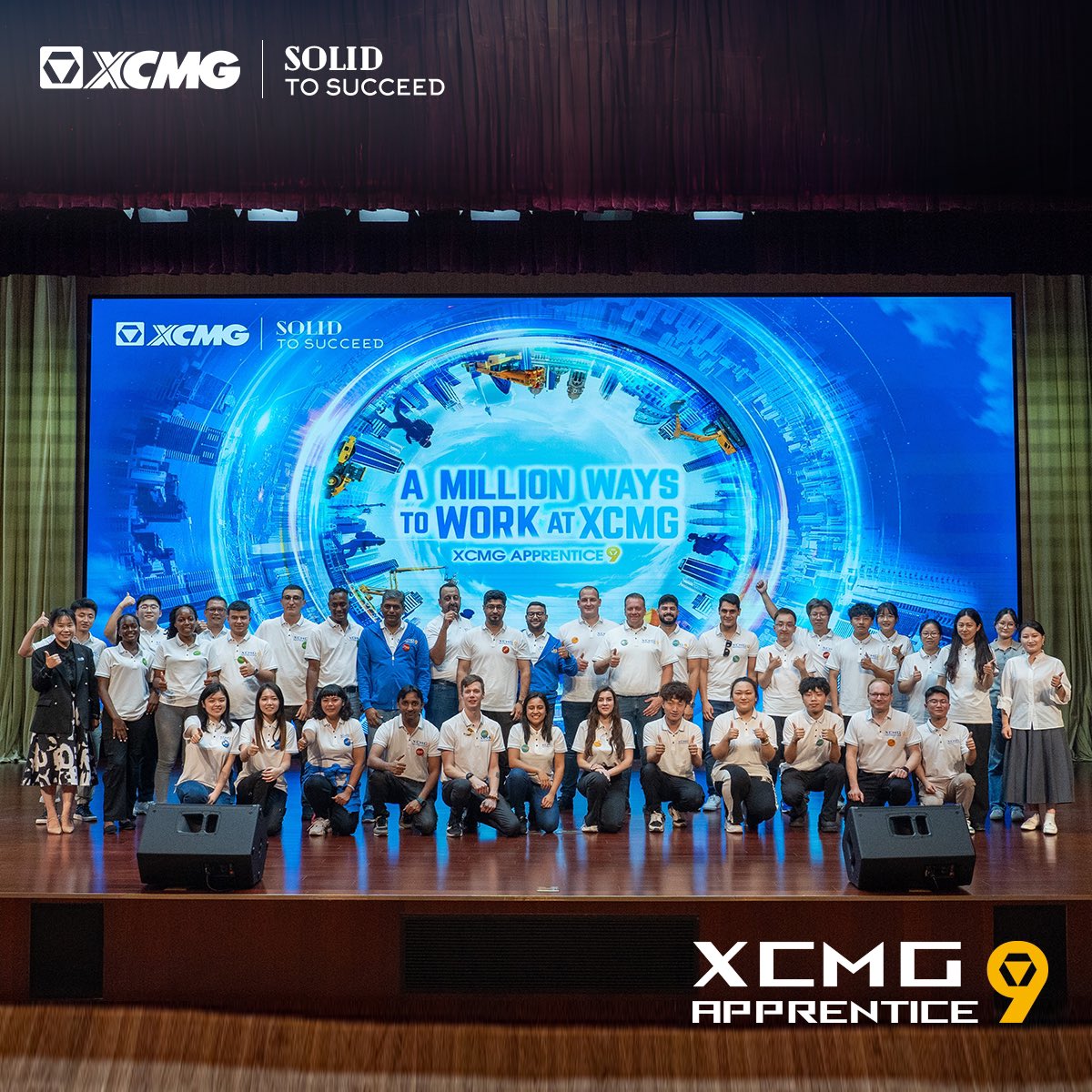 XCMGGroup's tweet photo. We're super excited to haveย XCMGers worldwide assemble in Xuzhou, China,ย for #XCMGApprenticeS9.
It's the perfect time to connect, learn, and grow together.
Stay tuned for more surprises!
#XCMG #XCMGApprentice #TogetherwithXCMG #SolidtoSucceed https://t.co/JnHV4boAkx