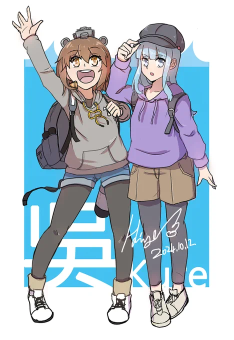 艦これ 呉コラボ 2019年の雪風と今年の初風二人の衣装がとても好き!#艦これ #艦これ呉コラボ 