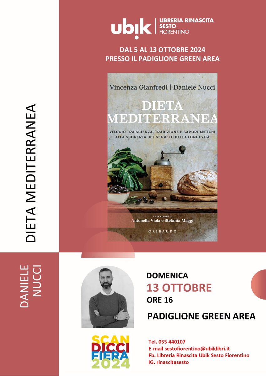 Vincenza Gianfredi (@vincenzagianfr1) on Twitter photo Domani #13ottobre #DanieleNucci presenta #dietamediterranea di #gribaudo a #scandiccifiera2024. Vi aspettiamo numerosi <a href="/feltrinellied/">Feltrinelli Editore</a> Domani #13ottobre #DanieleNucci presenta #dietamediterranea di #gribaudo a #scandiccifiera2024. Vi aspettiamo numerosi <a href="/feltrinellied/">Feltrinelli Editore</a>