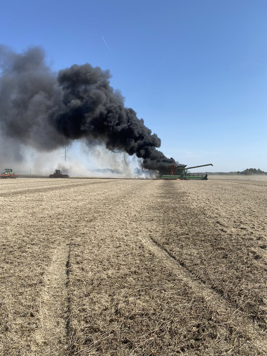 maxarmstrong's tweet image. FIRE THREAT persists. Extinguishers and chisel plows on standby again today. IN farmer I know put out a fire yesterday…this friend in NW Ohio wasn’t as lucky.