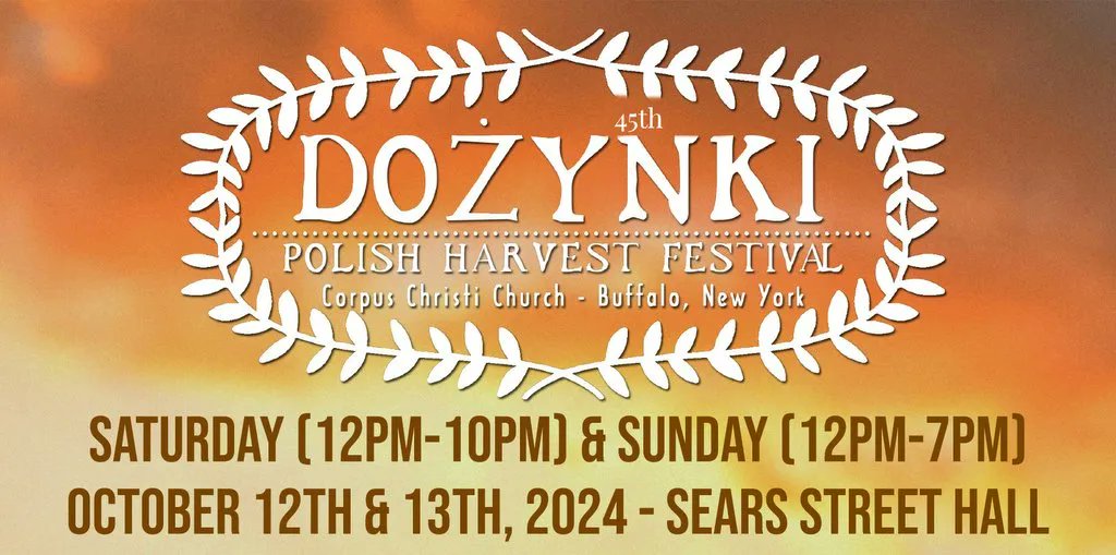 Come down to Corpus Christi Church today on Buffalo’s East Side for some delicious Polish food and fun! I’ll be judging the pierogi-making contest at 3 pm, which is always a blast!