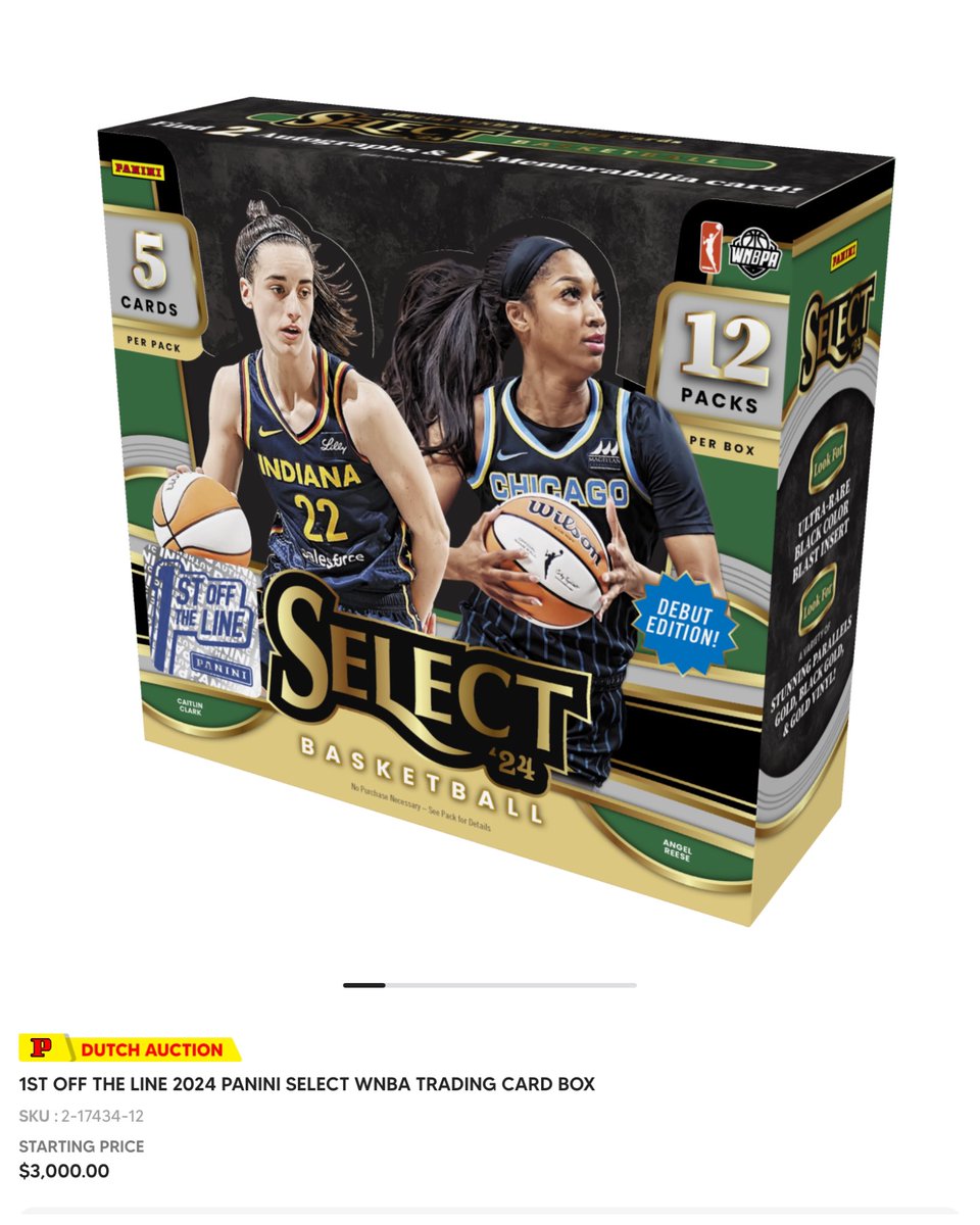 gurucollects's tweet image. 🚨 BREAKING NEWS 🚨

Panini has priced their new WNBA boxes at $3,000 EACH.