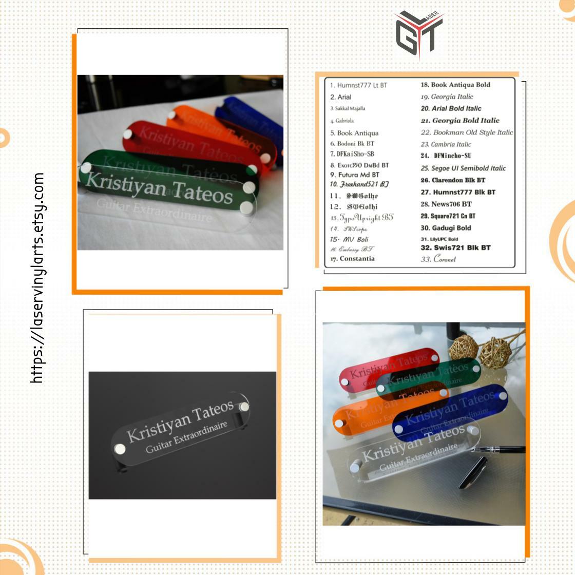 gtlaserltd's tweet image. Wow picks! Translucent Custom Engraved Acrylic Desk Nameplate with Standoffs at £20.90 at laservinylarts.etsy.com/listing/878828… Choose your wows. 🐕 #DeskSign #nameplate