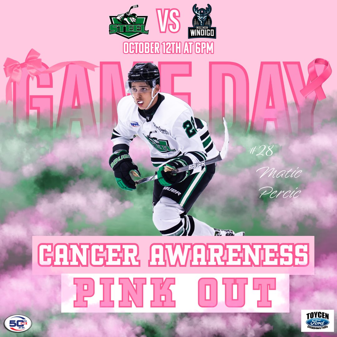 Wear pink tonight! Ribbons will be sold at the game. All proceeds from ribbon sales will go to paint the town pink in Chippewa Falls!

📸 Heidi Christopher Photography

#RallytheValley
