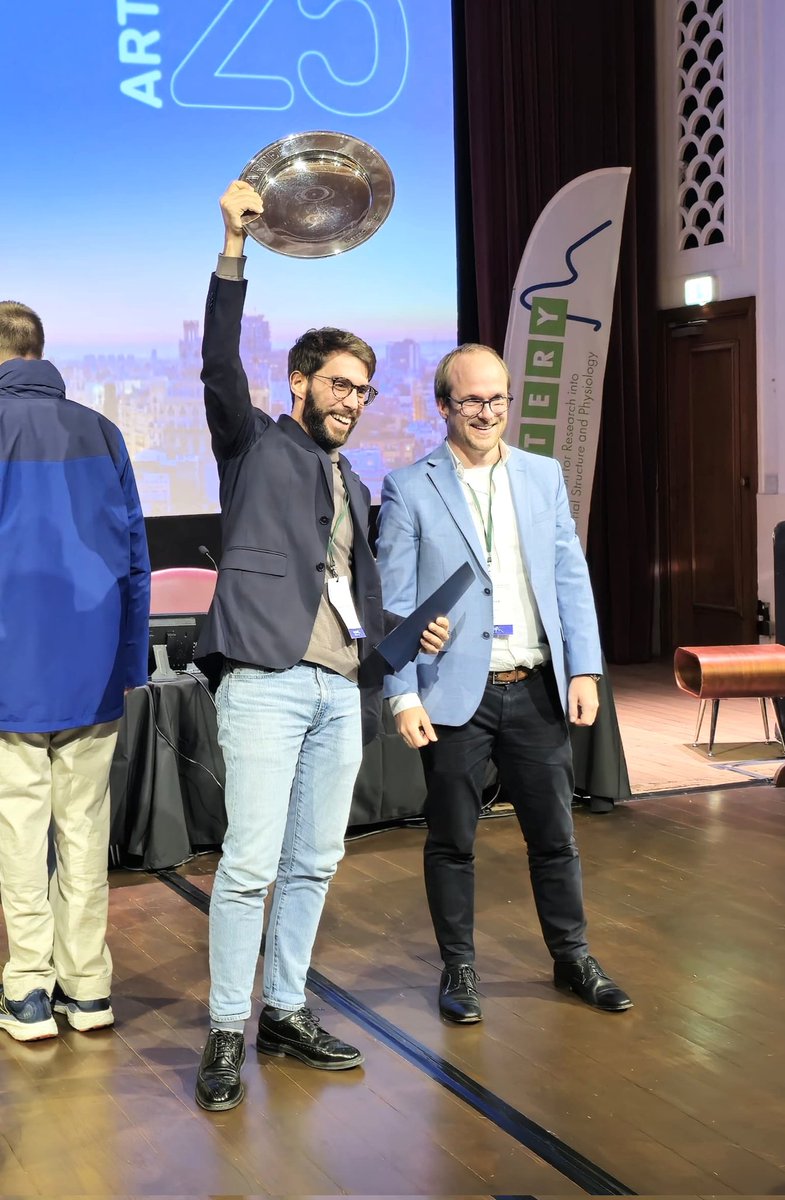 #Artery24 has just come to a close, and what a great meeting it has been! Thanks to the local organising team for their fantastic planning.
 Honoured to have had the opportunity to deliver a Career Development Lecture and to go home with the award.