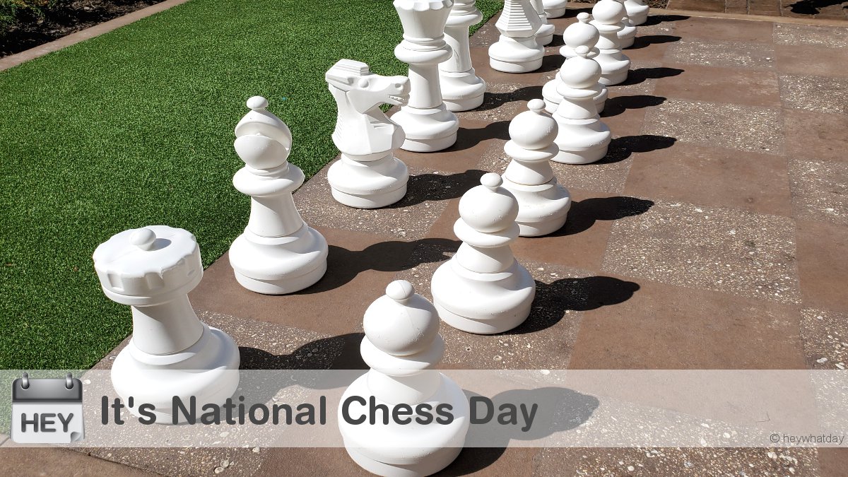 HeyWhatDay's tweet image. It&apos;s National Chess Day! 
#NationalChessDay #Game #ChessDay