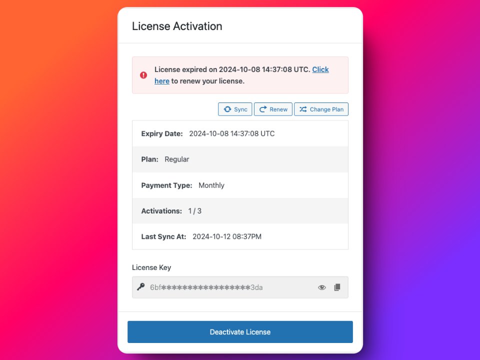 mehbubwp's tweet photo. WP Shipper SDK - License Activation Widget

Plugin license activation, usage tracking, opt-ins will be handled by the SDK. 

It's a robust licensing system for self-hosted WordPress plugin business. I have never had more fun building something. 😇

#wordpress #buildinpublic