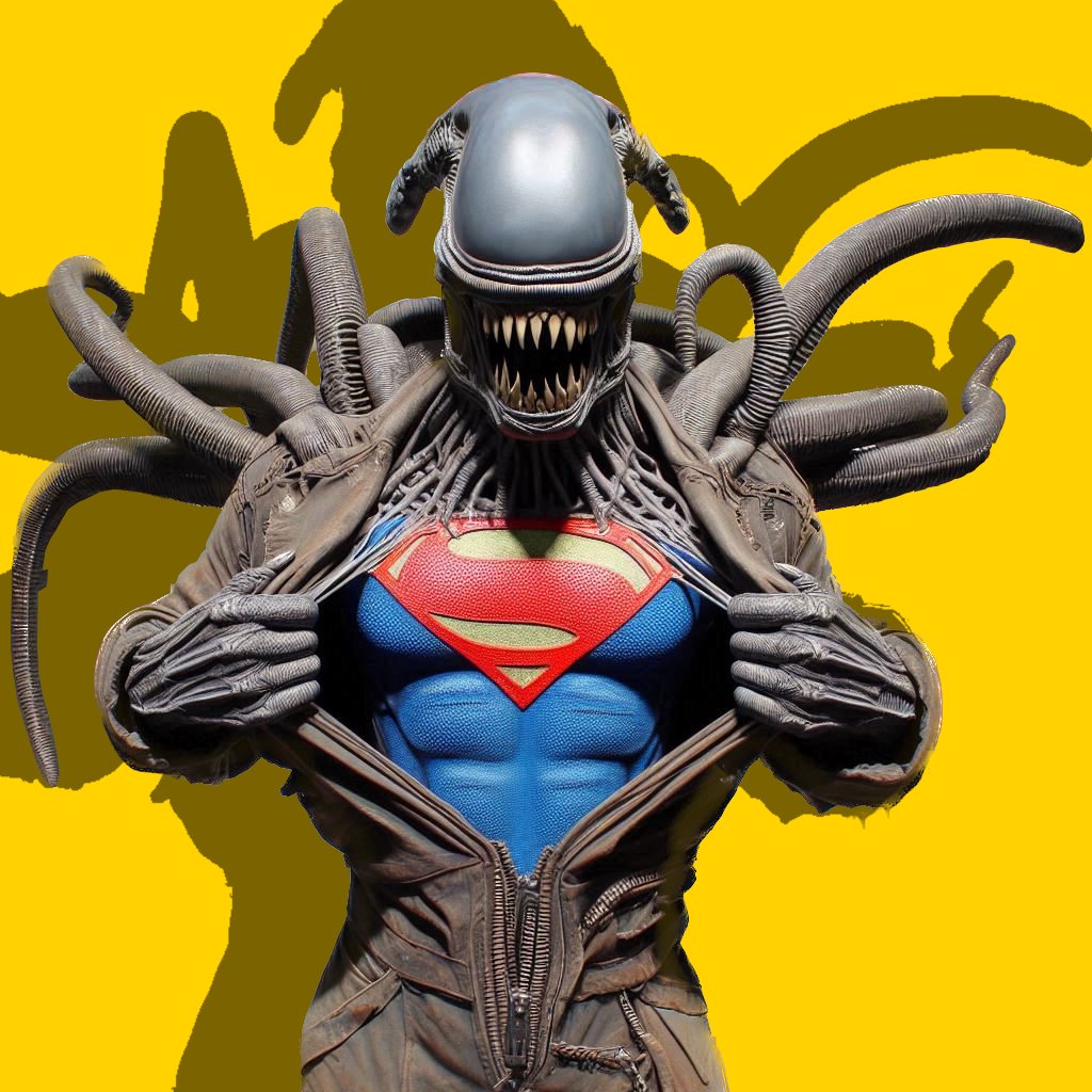 100astronauts's tweet image. #SF #sidejob #starwars #alien #predator #Ai #Aiart #art #USA #Superman #エイリアン