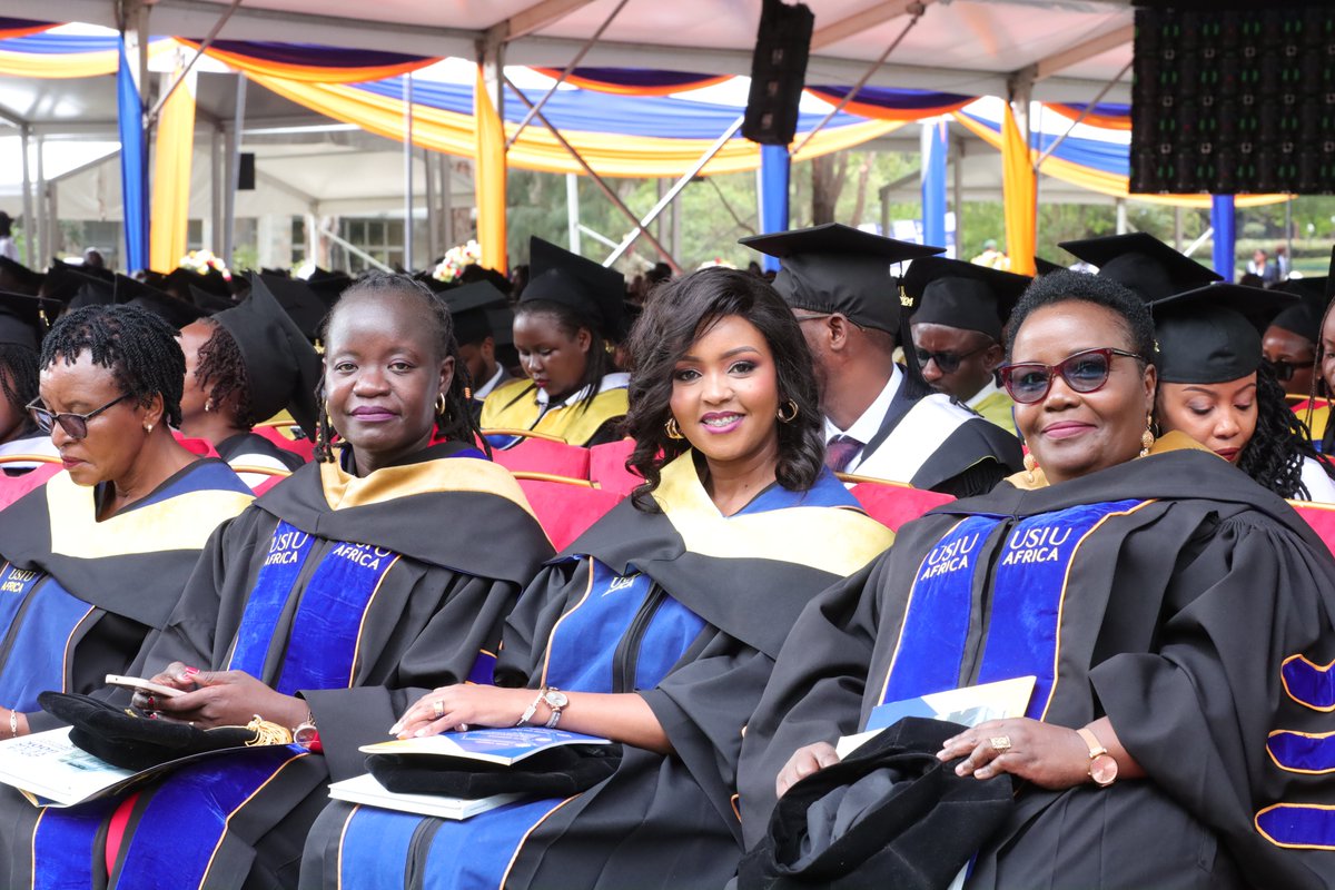 ExperienceUSIU's tweet photo. Caps off to the memories made and the lessons learned! Today, we didn’t just graduate 🎓— we celebrated all the laughter and love that got us here!

#USIUClassOf2024 #ExperienceUSIU #EmpoweringExcellence https://t.co/x5Fewxwk6k