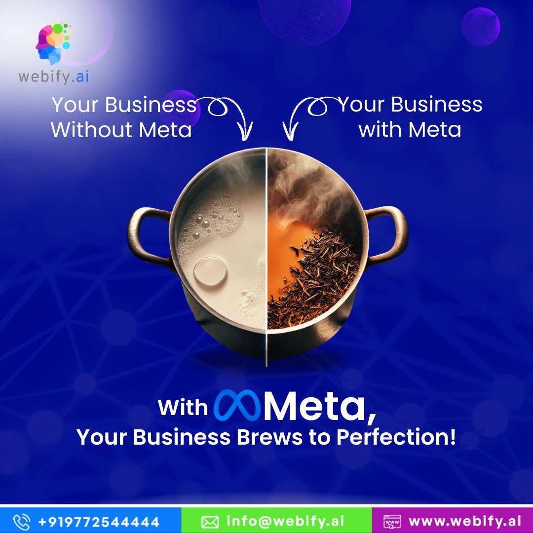 webifyai's tweet photo. Meta Ads make your brand impactful, targeted, and full of flavor🎯.
Unleash your potential with Meta Ads today!
🌐Visit https://t.co/TukH8UQNOp
📞Phone: +91 97725 44444
#brandidentity #webdesigner #digital #AI #socialmedia #branding #strategy #websitedesign #brandingdesign #seo https://t.co/qotm4bfh9D