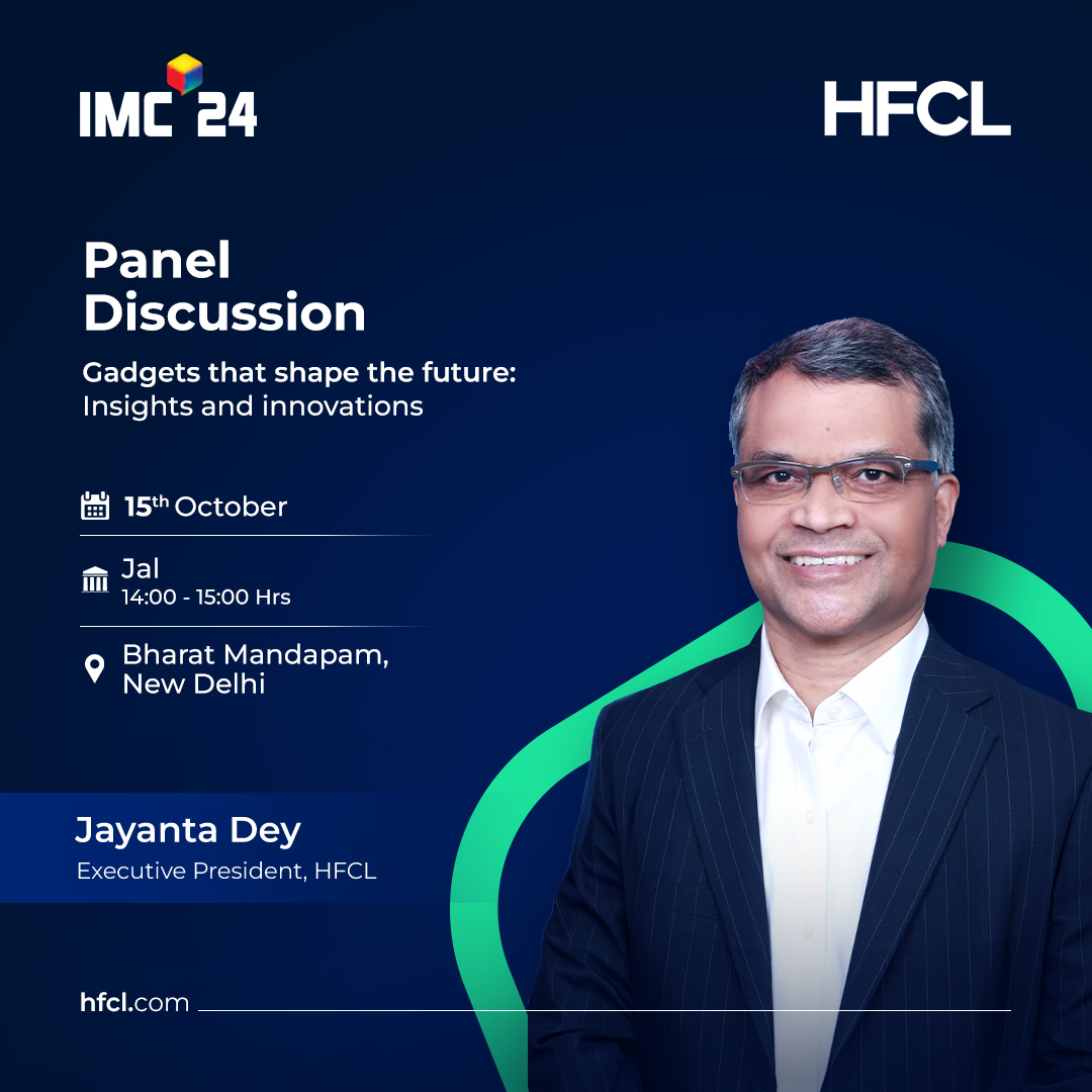 hfclg's tweet photo. Join Jayanta Dey as he unveils the future of gadgets that shape the future, exploring how smart tech and automation are transforming our world!
#HFCL #HFCLatIMC #IMC2024 #PanelDiscussion https://t.co/cDS0zt5AvM
