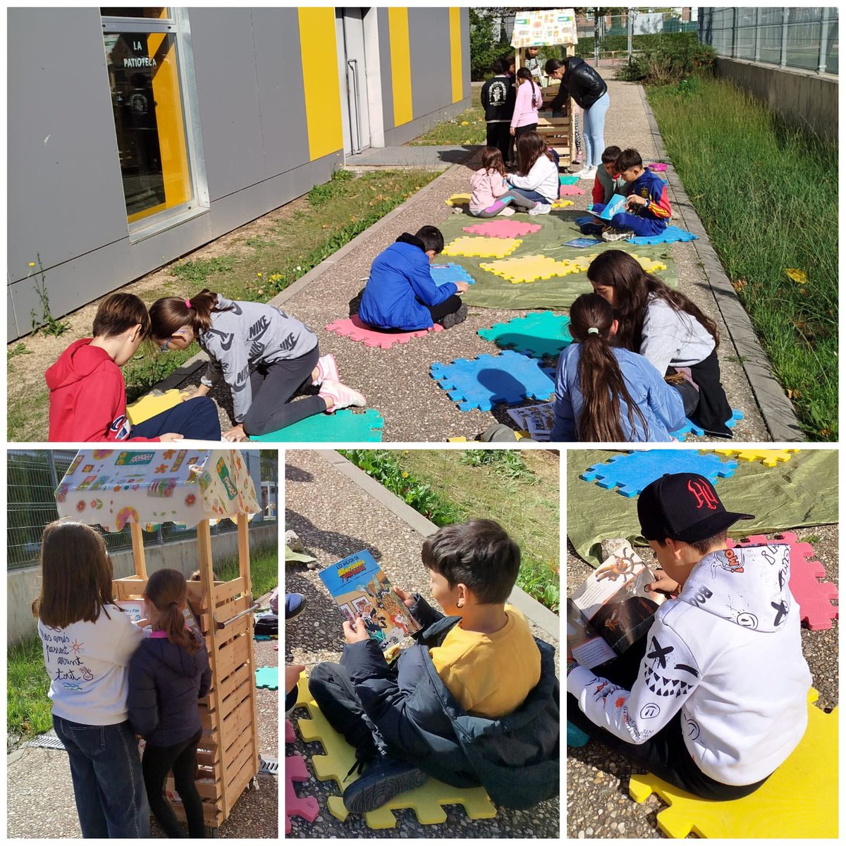 ceippqalameda's tweet photo. Ya estamos de vuelta!!!! Ayer hemos  reabierto nuestra Patioteca con gran éxito y afluencia de lectores a lo largo de todo el recreo. ¡ENHORABUENA a nuestros alumnos! @educacyl @FAPA_Valladolid @bclvalladolid @Lauranegrol https://t.co/Fs7t2KQXej