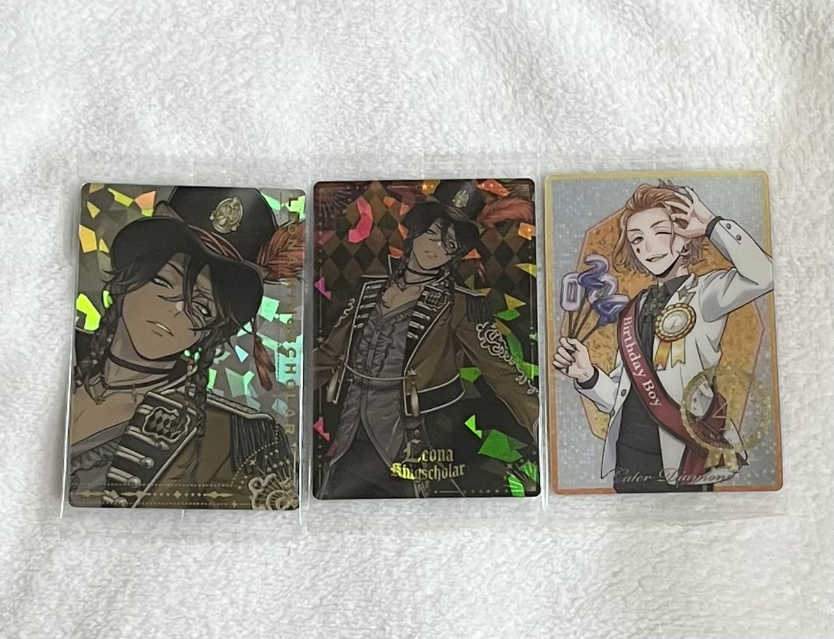 【交換】ツイステ ウエハース ツインウエハース5

譲:ラギー ヴィル ルーク イデア オルト マレウス デュース カリム サム

求:画像3枚目&gt;他同異種レオナ ケイト

⭐️は画像3枚目との交換のみ

※過去弾一部開封しスリーブにお入れしてあります。

郵送でのお取引です。
よろしくお願いいたします🙇🏻‍♀️