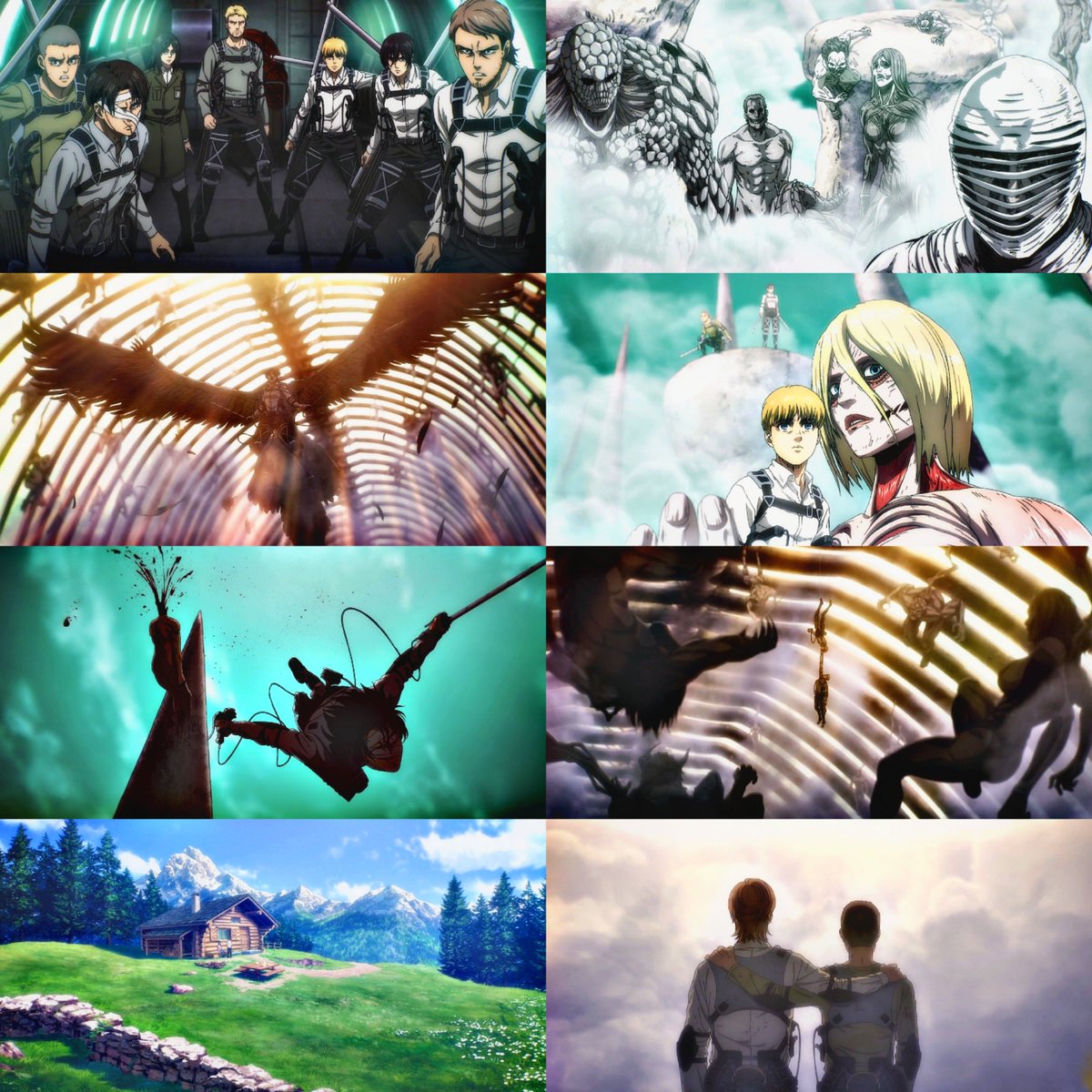 mugilovebot's tweet photo. attack on titan • 進撃の巨人 (2013-2023)
94 episodes [4 seasons] in 10 years 
manga created by isayama hajime

I would rate it a 9.5/10 almost perfect 👏🏻 https://t.co/HFtAkacUDU