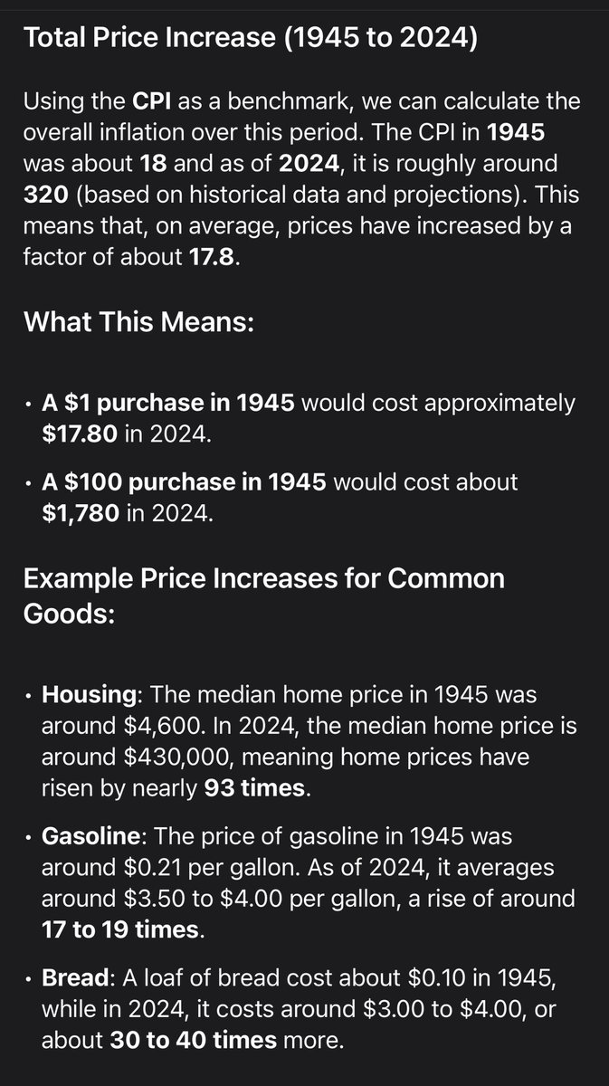 ThomSides's tweet photo. @donalt Ironically, America created its own child restriction policy with up only inflation post WWII https://t.co/5flzrZaRve