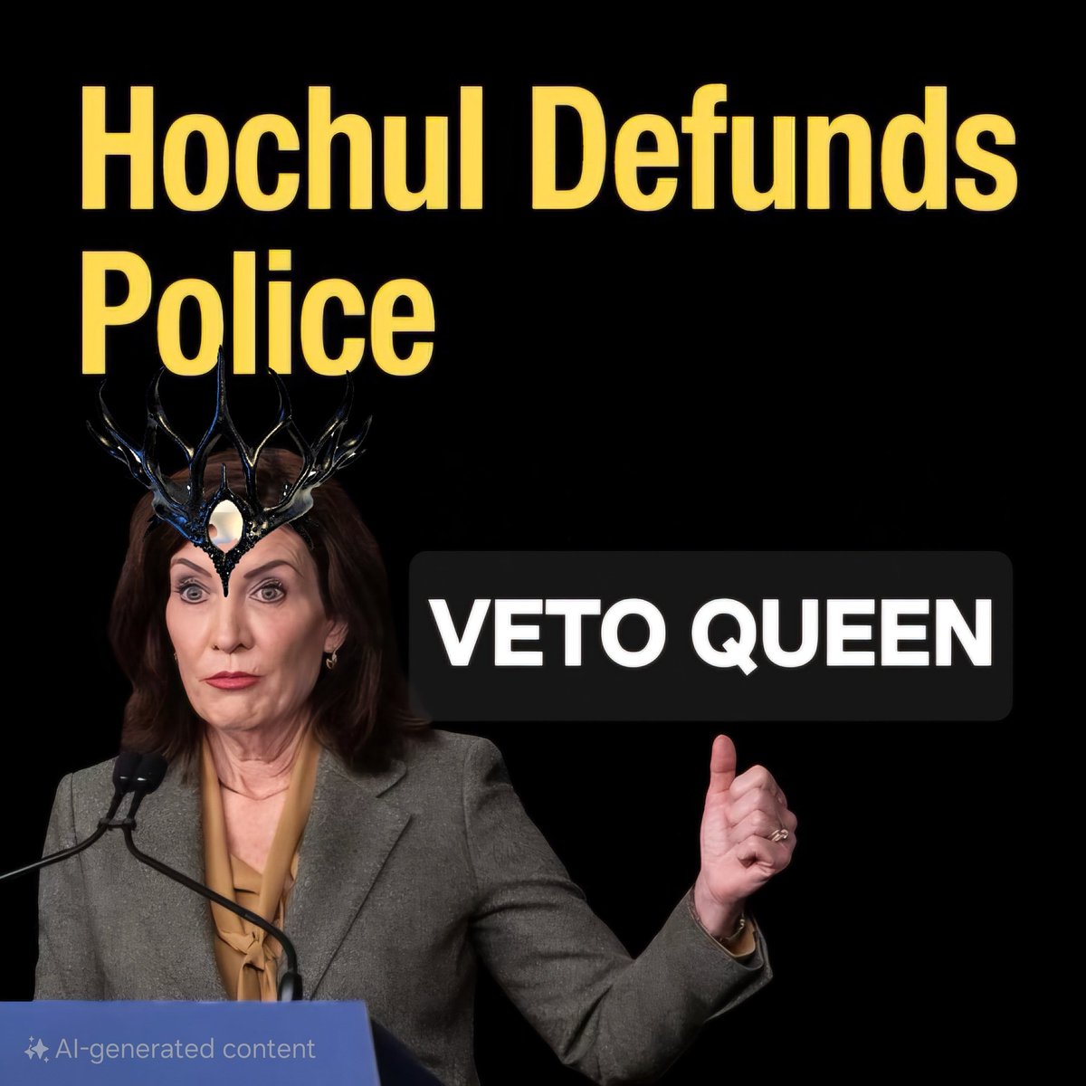 I would LOVE to know what <a href="/KathyHochul/">Kathy Hochul</a> said privately to the <a href="/pbanystate/">PBA of NYS</a> that earned her an undeserved endorsement in 2022. She got her endorsement &amp; PBA got their veto. I bet she intentionally misled them when she was getting crushed as being weak on public safety.