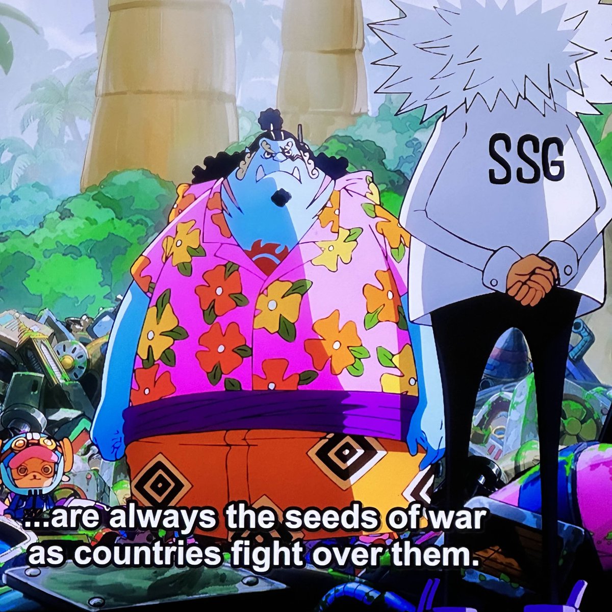 I love one piece. its been 2 yrs &amp; im almost caught up! egghead is the peak post timeskip arc I wish the rest of the arcs were as fast paced, well drawn and densely packed with lore. wano could've been done in half the episodes. amazing show.