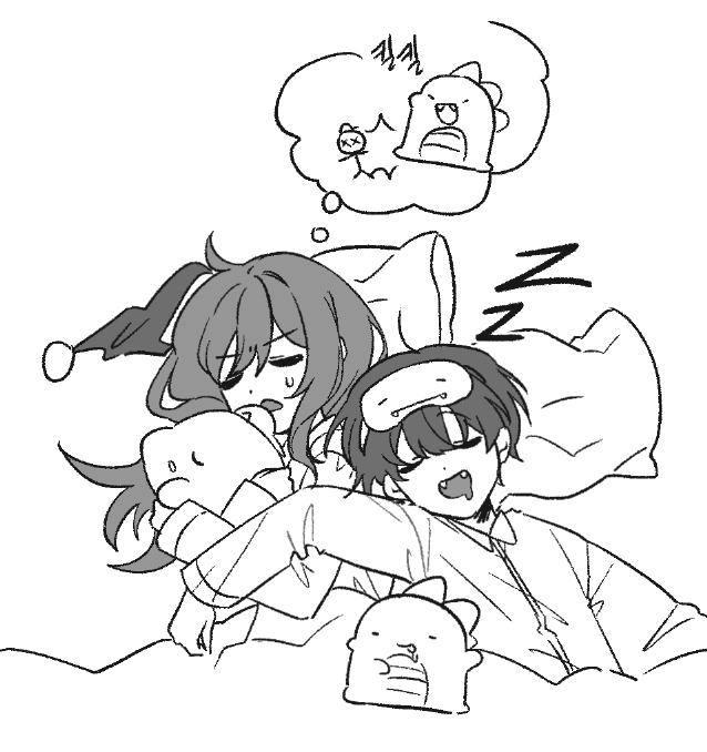 오뜰영 썸네일 보는데 공룡 이불도 사람도 전부 깔고 맨위에 올라가있는거 보니...
자다보면 백퍼 이렇게 되겠구나...싶었음