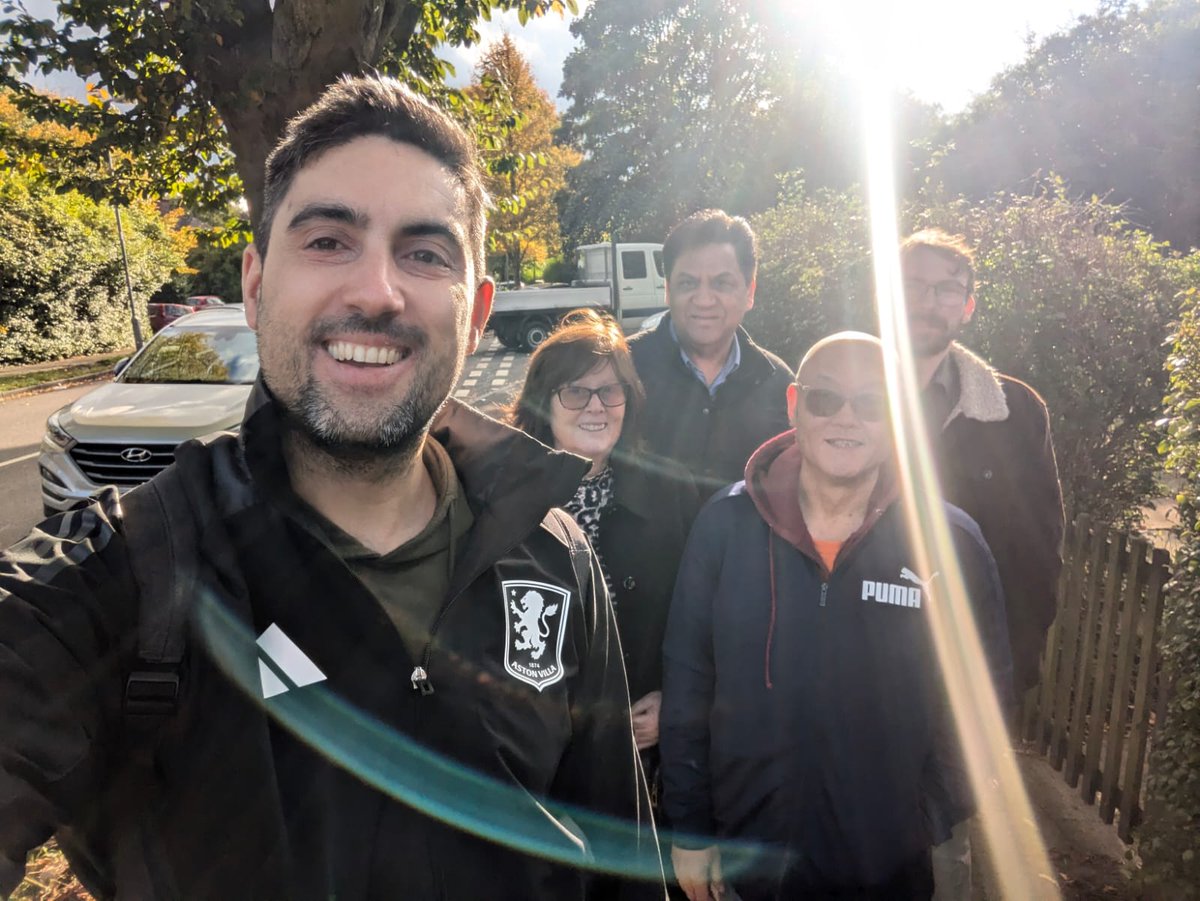 Great to be out for <a href="/ShafiqueHShah/">Shafique Shah</a> and <a href="/liambyrnemp/">Liam Byrne MP</a> in Heartlands this afternoon.