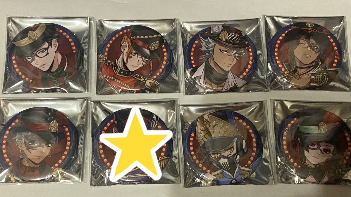 【交換、譲渡】ツイステ グロリアス マスカレード プレイフルランド　グロマス プレフル 缶バッジ

譲→ケイト、トレイ、レオナ、ジャック、カリム、ジャミル、イデア、オルト、マレウス、セベク、シルバー、リリア

求→エース&gt;デュース、エペル　各1