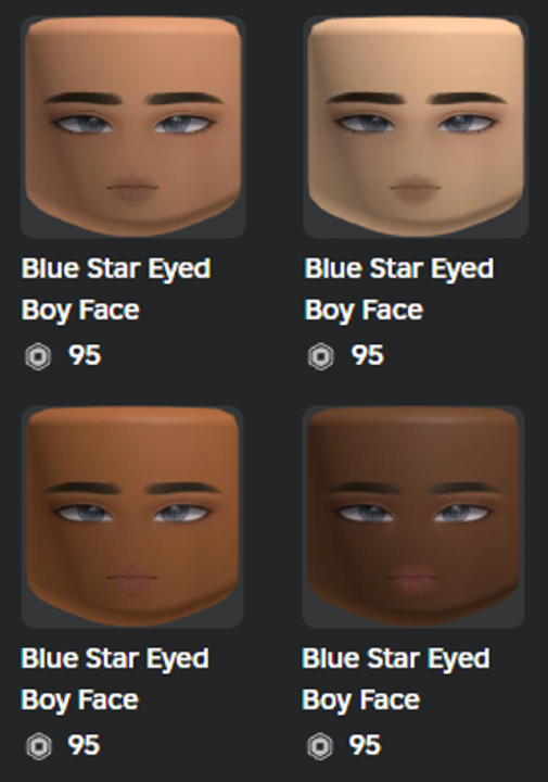iistarxy's tweet photo. New Roblox UGC faces out now! ⭐️

Check them out here: https://t.co/56uoBeD5yn

Made by @_minokumi !

#RobloxUGC https://t.co/xCcl3bl3AN