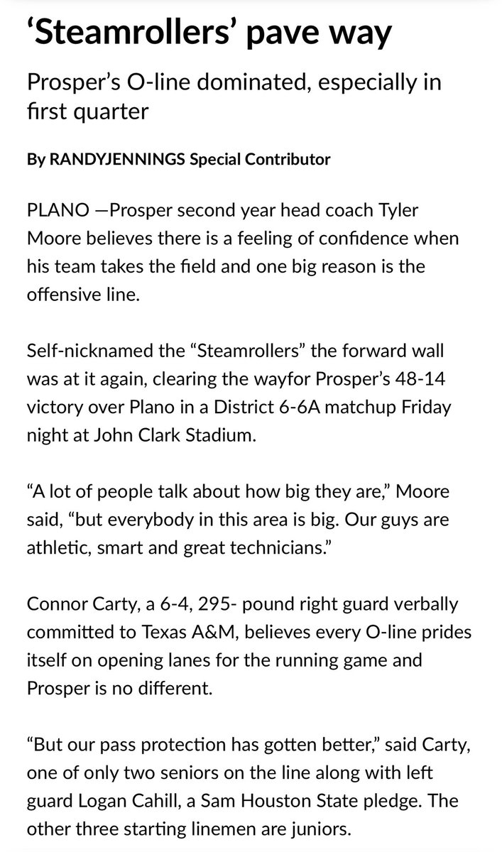 LoganCahill77's tweet image. 💪 #steamrollers
#TheShip #TheOverMe

@ConnorCarty_ 
@zadenkrempin 
@stover2026 
@Bryce_73 
@CoachSteamroll 
@Coach_Moore5 
@ProsperEaglesFB 
@ProsperRecruits