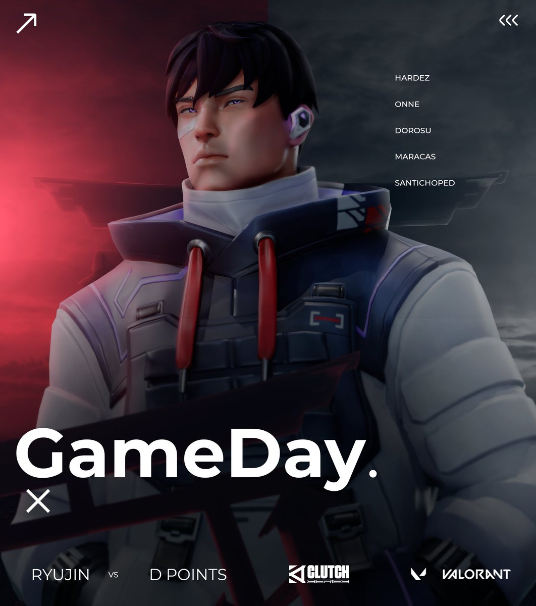 Team Ryujin (@teamryujines) on Twitter photo MATCH DAY | #VALORANT
Hoy jugamos contra #DPOINTS en la <a href="/ZGamer_Zaragoza/">ZGamer</a> a las 18:30 h
♦️<a href="/HardezFPS/">Hardez</a>
♦️@_MarcArcas
♦️<a href="/ONNe247/">WDX ØNNe🧱</a>
♦️<a href="/dorosufps/">dorosu</a>
♦️<a href="/santichoped/">LCK Choped</a>
🧠<a href="/nicoanguas__22/">Nicoanguas</a>
#GoRyujin❤️🖤 MATCH DAY | #VALORANT
Hoy jugamos contra #DPOINTS en la <a href="/ZGamer_Zaragoza/">ZGamer</a> a las 18:30 h
♦️<a href="/HardezFPS/">Hardez</a>
♦️@_MarcArcas
♦️<a href="/ONNe247/">WDX ØNNe🧱</a>
♦️<a href="/dorosufps/">dorosu</a>
♦️<a href="/santichoped/">LCK Choped</a>
🧠<a href="/nicoanguas__22/">Nicoanguas</a>
#GoRyujin❤️🖤