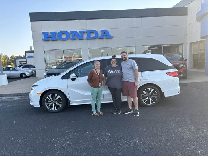 The Yoder family is all smiles today!!! Congratulations on your much-deserved 2023 Honda Odyssey! Welcome to the Victory Honda Family!
~Honda Holly~